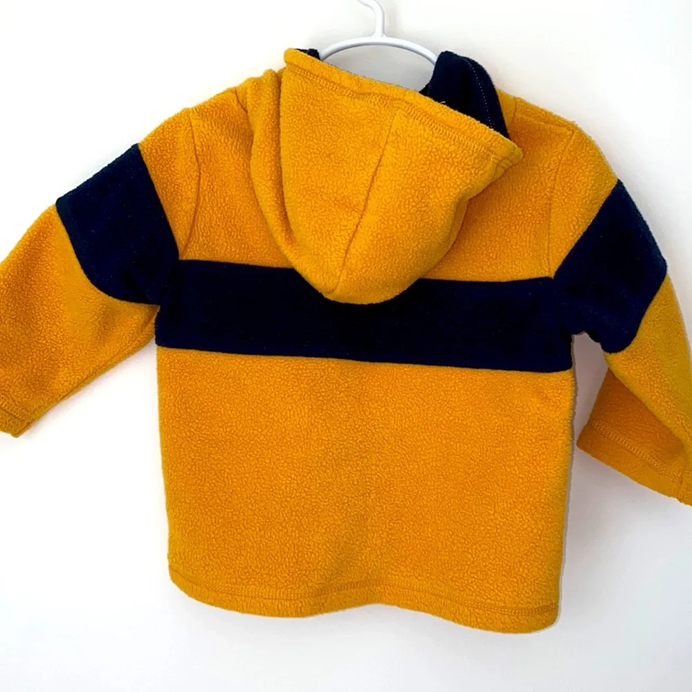 Children’s Place Fleece sweatshirt. Gold/Blue. 18 mo